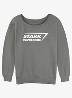 Marvel Iron Man Stark Industries Logo Girls Slouchy Sweatshirt
