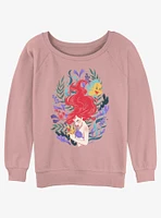 Disney The Little Mermaid Leafy Ariel Girls Slouchy Sweatshirt