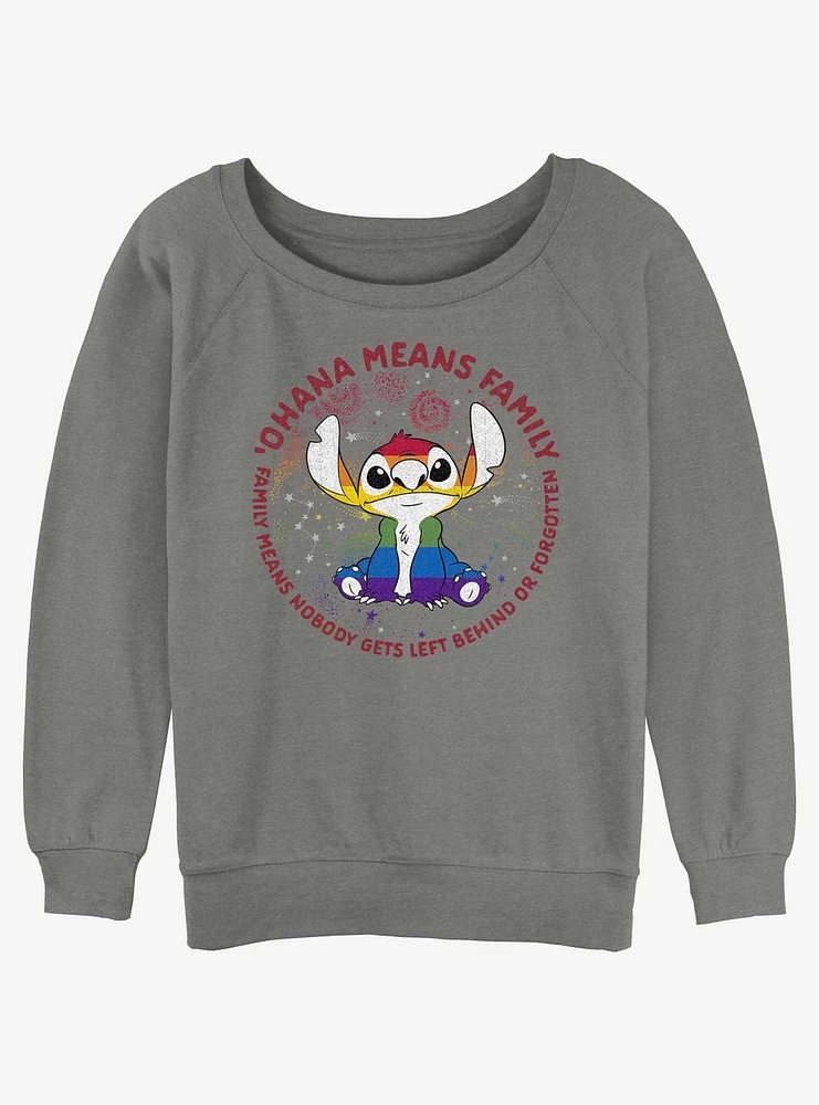 Disney Lilo & Stitch Ohana Pride Slouchy Sweatshirt