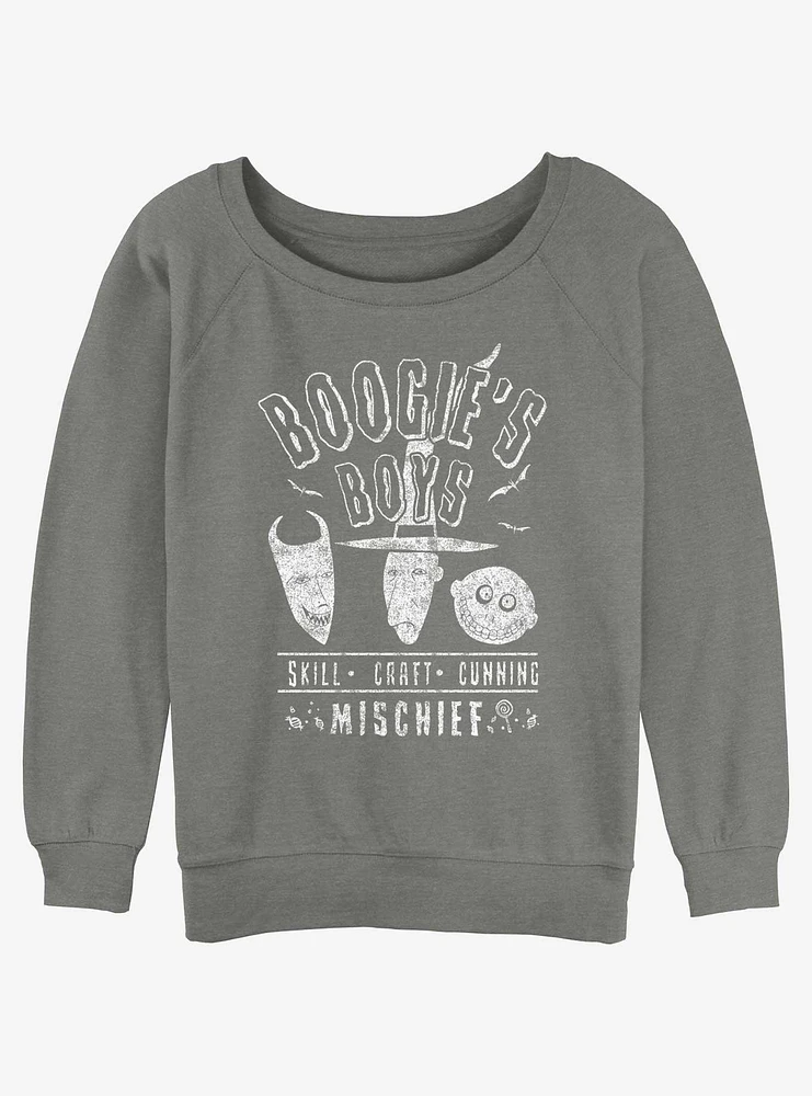 The Nightmare Before Christmas Boogie's Boys Girls Slouchy Sweatshirt