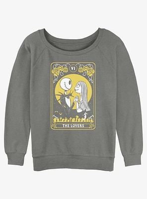 The Nightmare Before Christmas Jack & Sally Lovers Tarot Girls Slouchy Sweatshirt