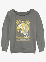 The Nightmare Before Christmas Jack & Sally Lovers Tarot Girls Slouchy Sweatshirt