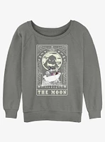 The Nightmare Before Christmas Oogie Boogie Moon Tarot Card Girls Slouchy Sweatshirt