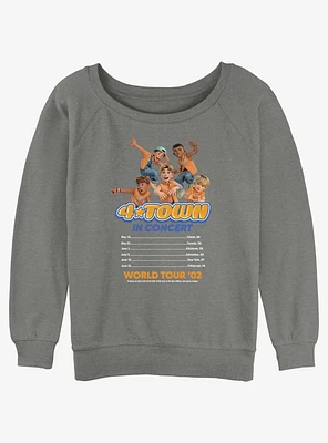 Disney Pixar Turning Red 4 Town Concert Listing Girls Slouchy Sweatshirt