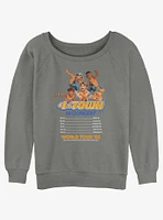 Disney Pixar Turning Red 4 Town Concert Listing Girls Slouchy Sweatshirt