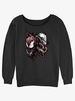 Marvel Venom Poison Girls Slouchy Sweatshirt