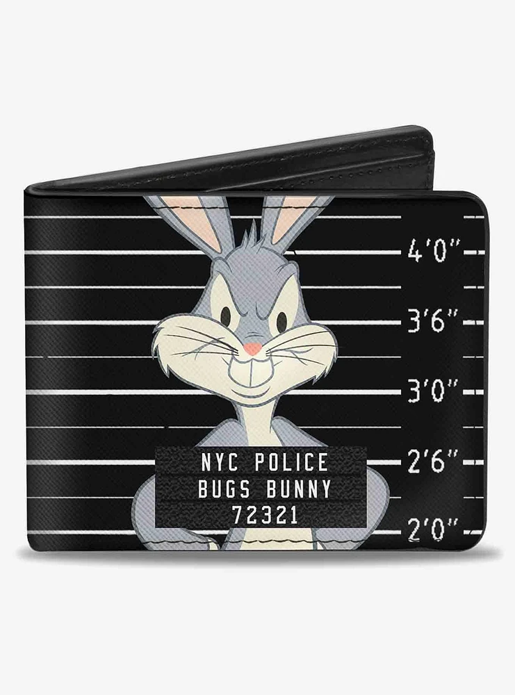 Looney Tunes Bugs Bunny NYC Police Mug Shot Bifold Wallet