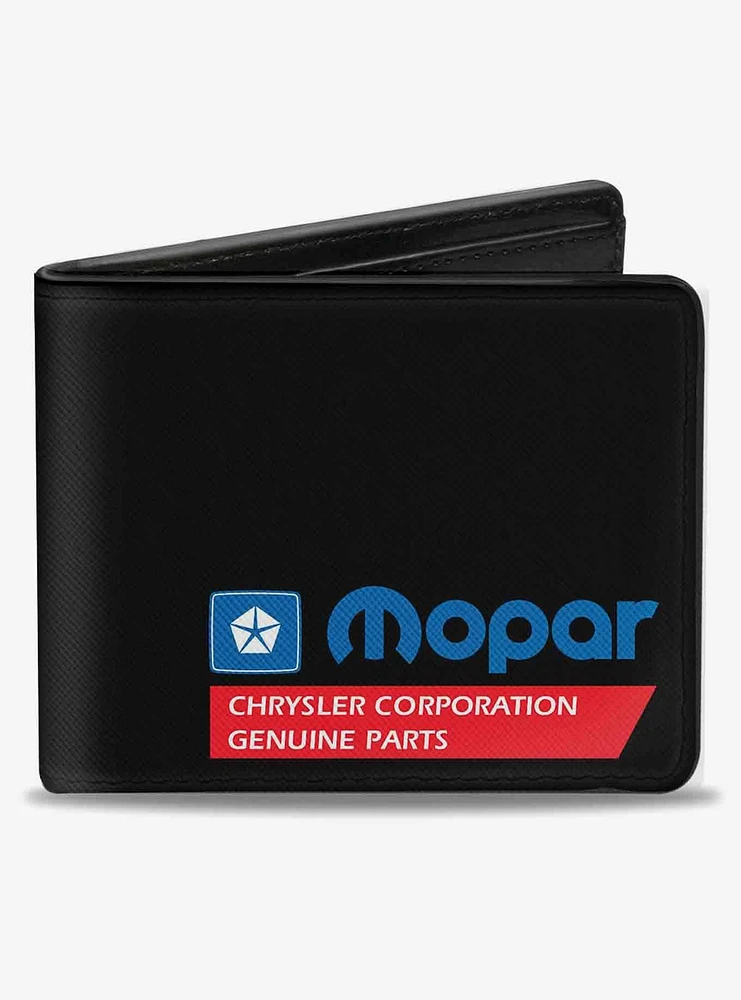 Mopar Chrysler Corporation Genuine Parts Bifold Wallet