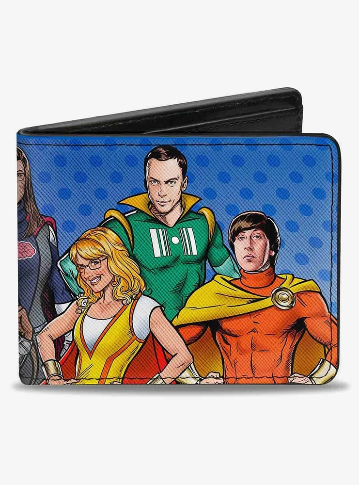 The Big Bang Theory Superhero Characters Bifold Wallet