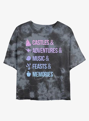 Disney Princesses Just Things Tie-Dye Girls Crop T-Shirt