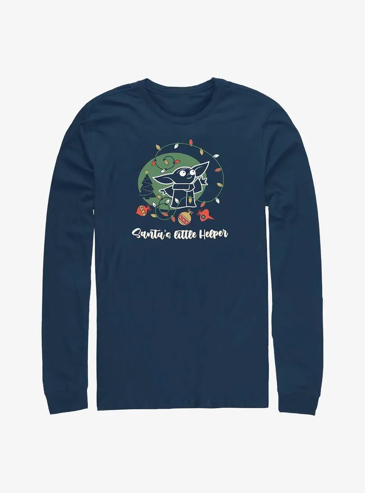 Star Wars The Mandalorian Santa's Helper Long-Sleeve T-Shirt