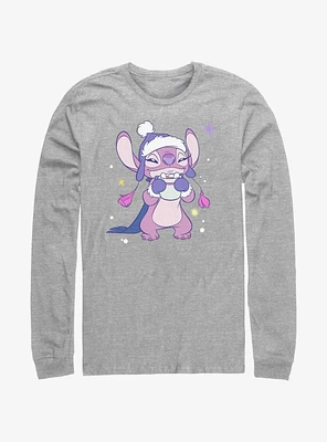 Disney Lilo & Stitch Cozy Angel Hot Cocoa Long-Sleeve T-Shirt