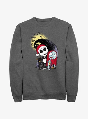 Disney The Nightmare Before Christmas Santa Jack and Sally Sweatshirt
