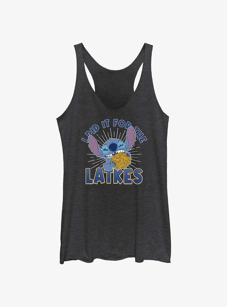 Disney Lilo & Stitch Did It For Hanukkah Latkes Girls Tank