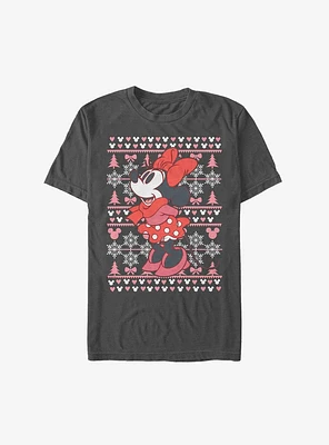 Disney Minnie Mouse Holiday Sweater Extra Soft T-Shirt