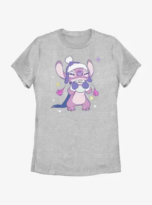 Disney Lilo & Stitch Cozy Angel Hot Cocoa Womens T-Shirt