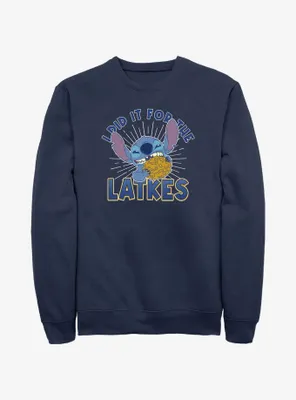 Disney Lilo & Stitch Did It For Hanukkah Latkes Sweatshirt