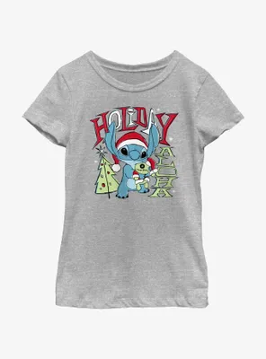 Disney Lilo & Stitch Holiday Aloha Youth Girls T-Shirt