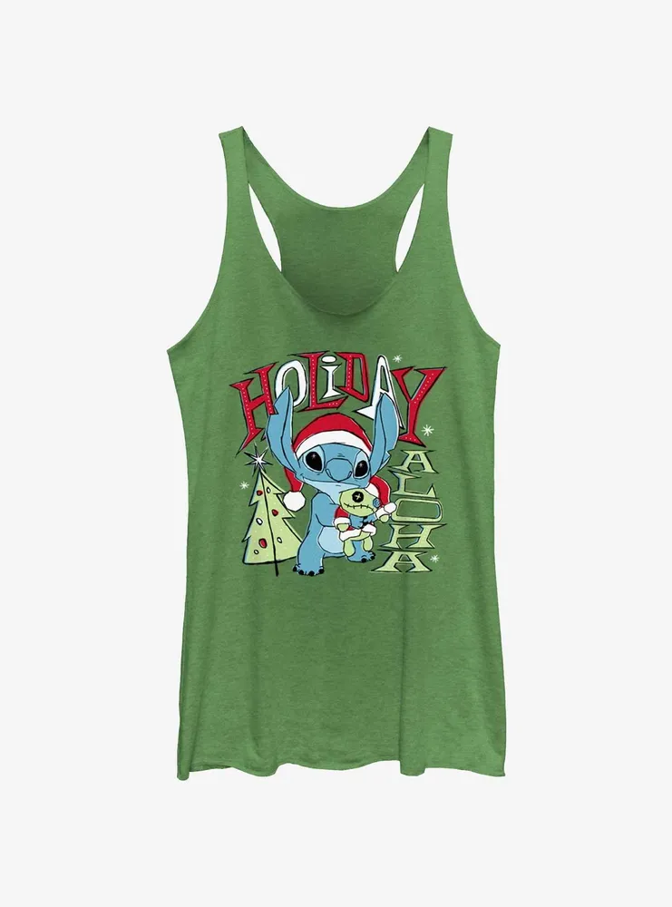 Disney Lilo & Stitch Holiday Aloha Womens Tank Top