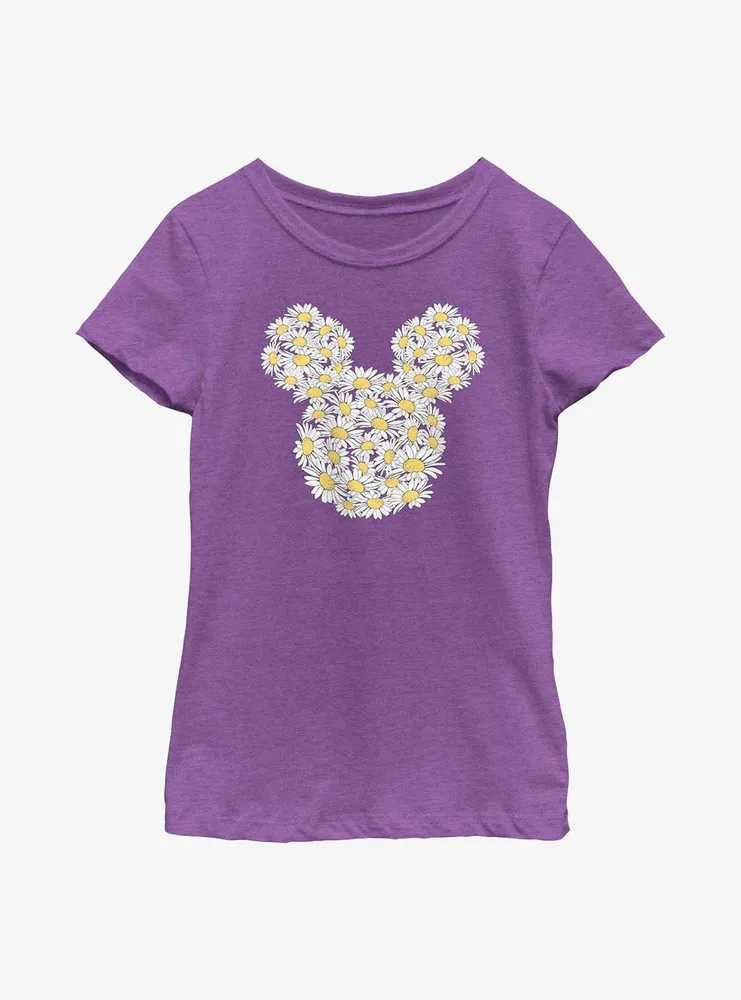 Disney Mickey Mouse Daisy Flower Fill Youth Girls T-Shirt
