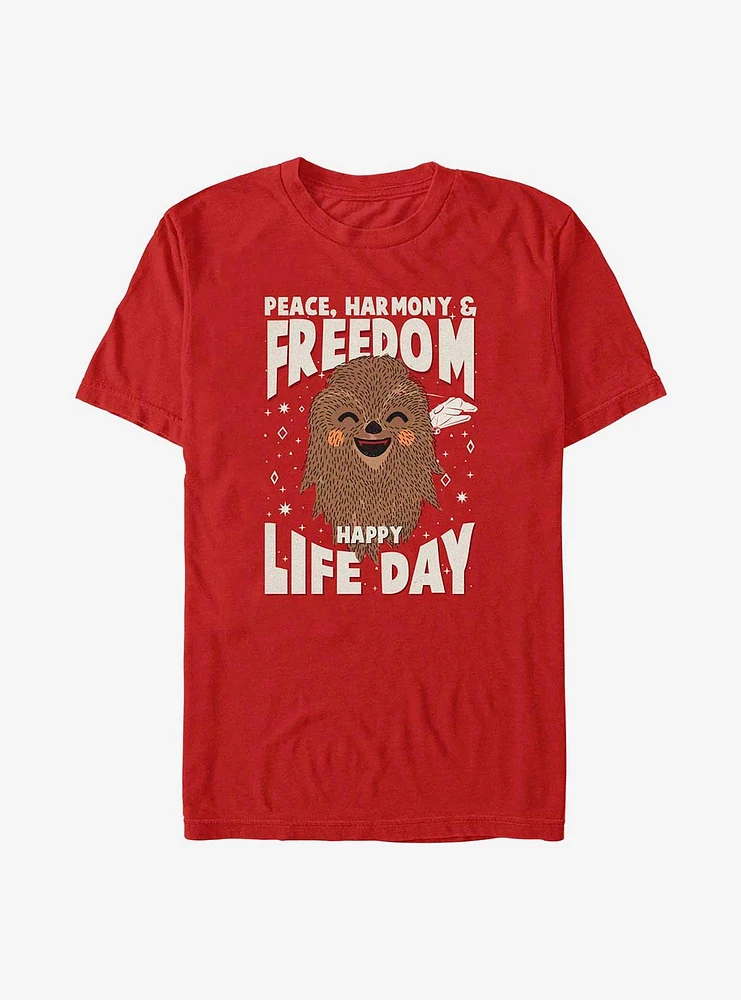 Star Wars Chewie Happy Life Day T-Shirt