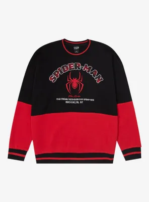Marvel Spider-Man Miles Morales Panel Crewneck - BoxLunch Exclusive