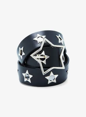 Star Buckle Grommet Belt
