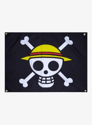 One Piece Straw Hat Crew Jolly Roger Flag