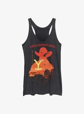 Yellowstone Sunset Womens Tank Top