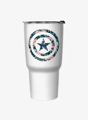 Marvel Captain America Floral Travel Mug