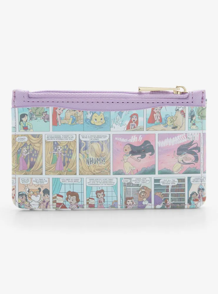 Disney Princesses Comic Art Allover Print Cardholder - BoxLunch Exclusive
