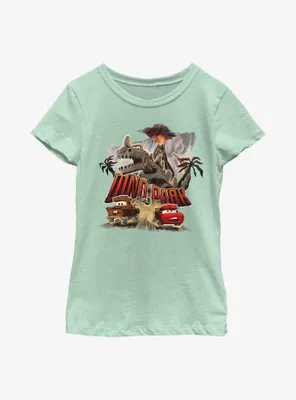 Disney Pixar Cars Dino Park Mater And Lightning McQueen Youth Girls T-Shirt