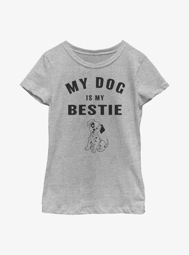 Disney 101 Dalmatians Patch Is My Bestie Youth Girls T-Shirt