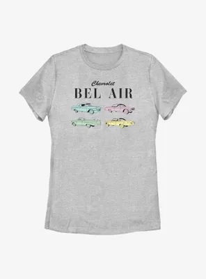 General Motors Chevy Bel Air Stack Womens T-Shirt