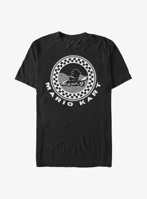 Nintendo Mario Kart Checkered Badge T-Shirt