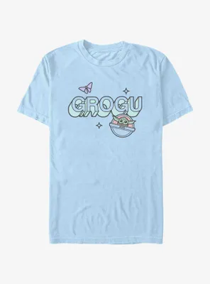 Star Wars The Mandalorian Grogu Chasing Butterfly T-Shirt