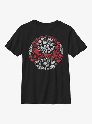 Nintendo Mario Red Mushroom Icons Youth T-Shirt