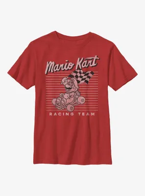Nintendo Mario Vintage Kart Team Youth T-Shirt