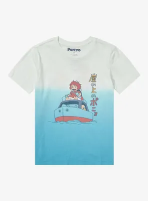 Studio Ghibli Ponyo Sosuke & Boat Split-Dye Youth T-Shirt - BoxLunch Exclusive