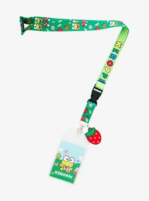 Sanrio Keroppi Allover Print Lanyard - BoxLunch Exclusive