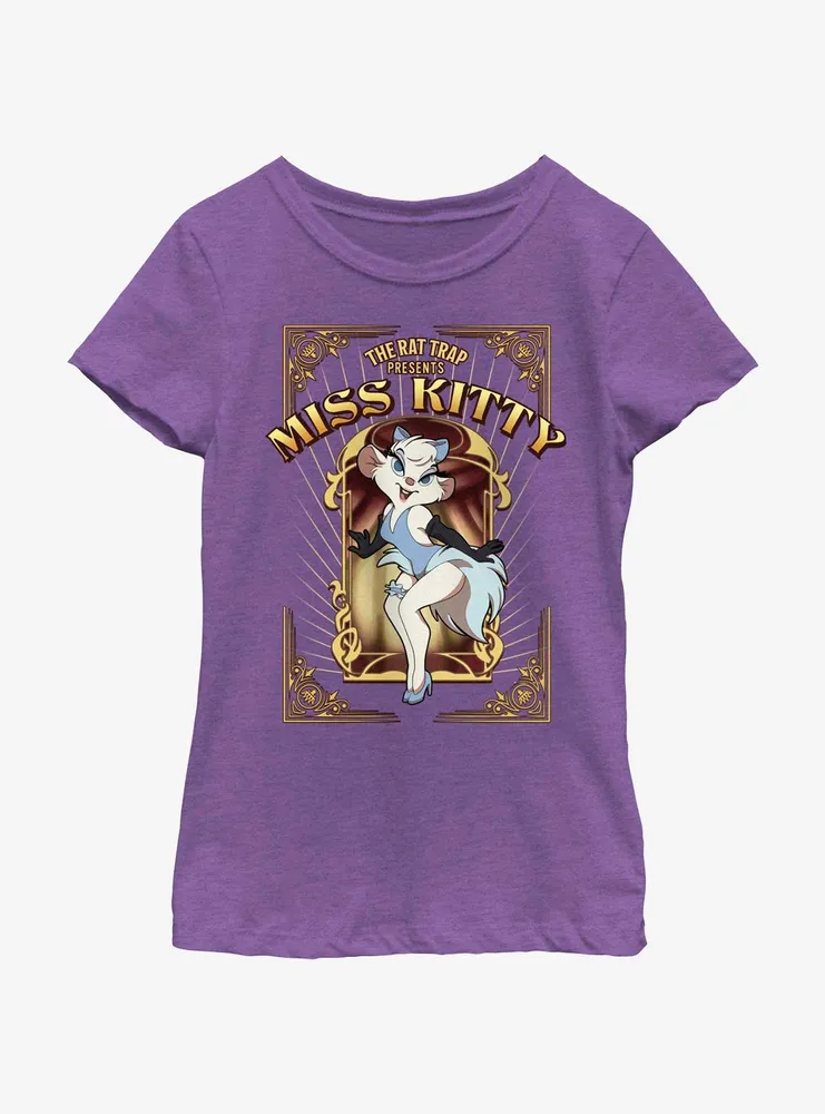 Disney The Great Mouse Detective Miss Kitty Poster Youth Girls T-Shirt