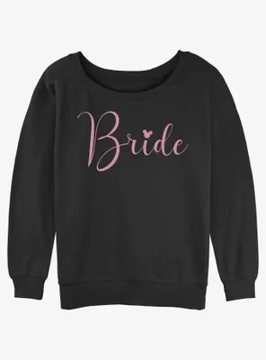 Disney Minnie Mouse Bride Womens Slouchy Sweatshirt