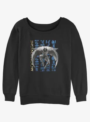 Marvel Moon Knight Glyph Jump Womens Slouchy Sweatshirt