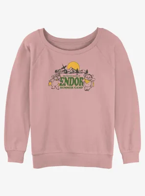 Star Wars Retro Ewoks Womens Slouchy Sweatshirt