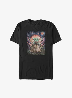 Star Wars The Mandalorian Sipping Grogu Big & Tall T-Shirt