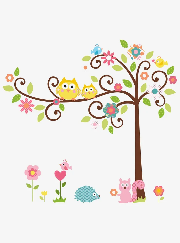 Happi Scroll Tree Peel & Stick Megapack