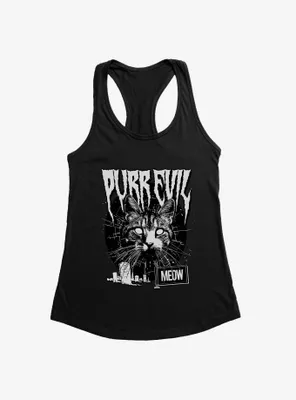 Cat Purr Evil Punk Meow Womens Tank Top