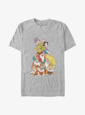 Disney Snow White and the Seven Dwarfs Squad Dwarf Stack Big & Tall T-Shirt