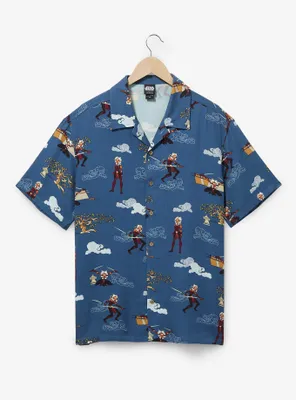 Star Wars Ahsoka Tano Poses Allover Print Woven Button-Up - BoxLunch Exclusive
