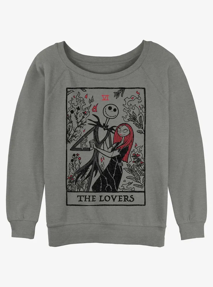 Disney The Nightmare Before Christmas Loving Death Womens Slouchy Sweatshirt
